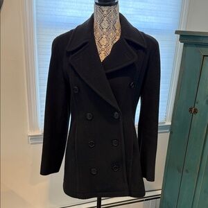 Calvin Klein Women's Black Pea Coat